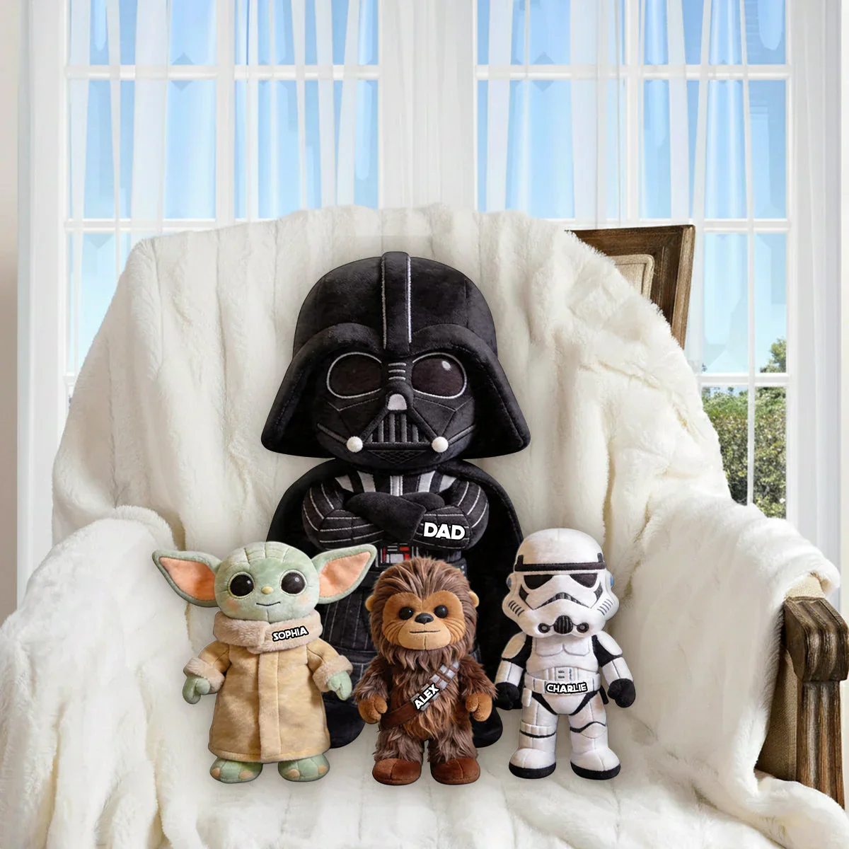 Stwa Galaxy Star Best Dad Ever - Personalized Custom Shaped Pillow - Gift For Dad, Grandpa - Image 5
