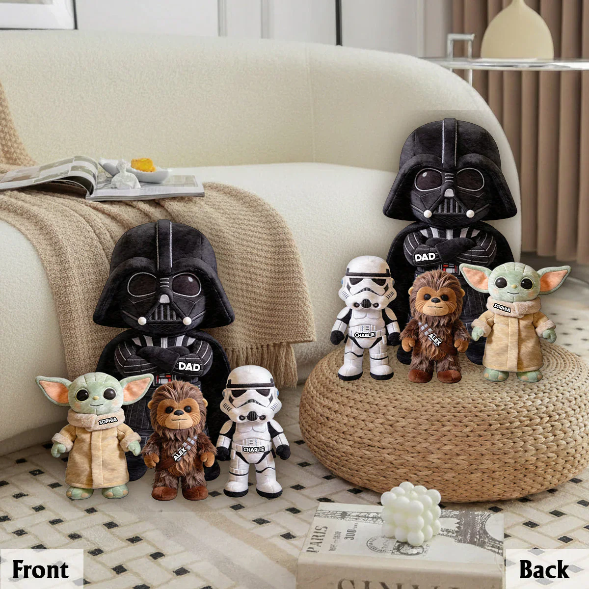 Stwa Galaxy Star Best Dad Ever - Personalized Custom Shaped Pillow - Gift For Dad, Grandpa - Image 6