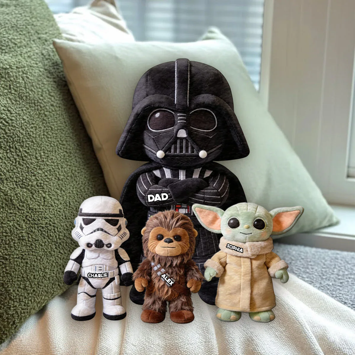 Stwa Galaxy Star Best Dad Ever - Personalized Custom Shaped Pillow - Gift For Dad, Grandpa - Image 7