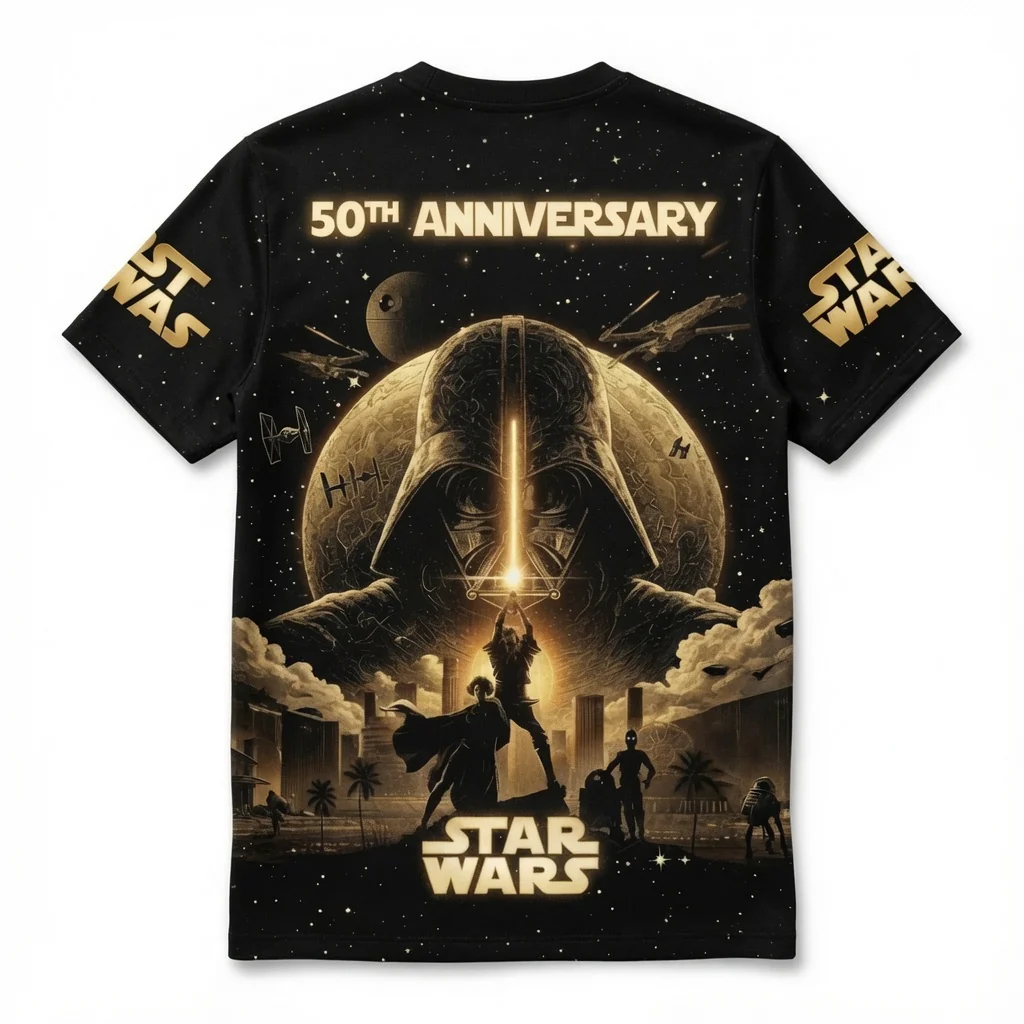 Stwa Galaxy Star Celebrate 50 Years Of Legend - Personalized All Over Shirt - Anniversary Gift For Movie Fans HH01 - Image 6