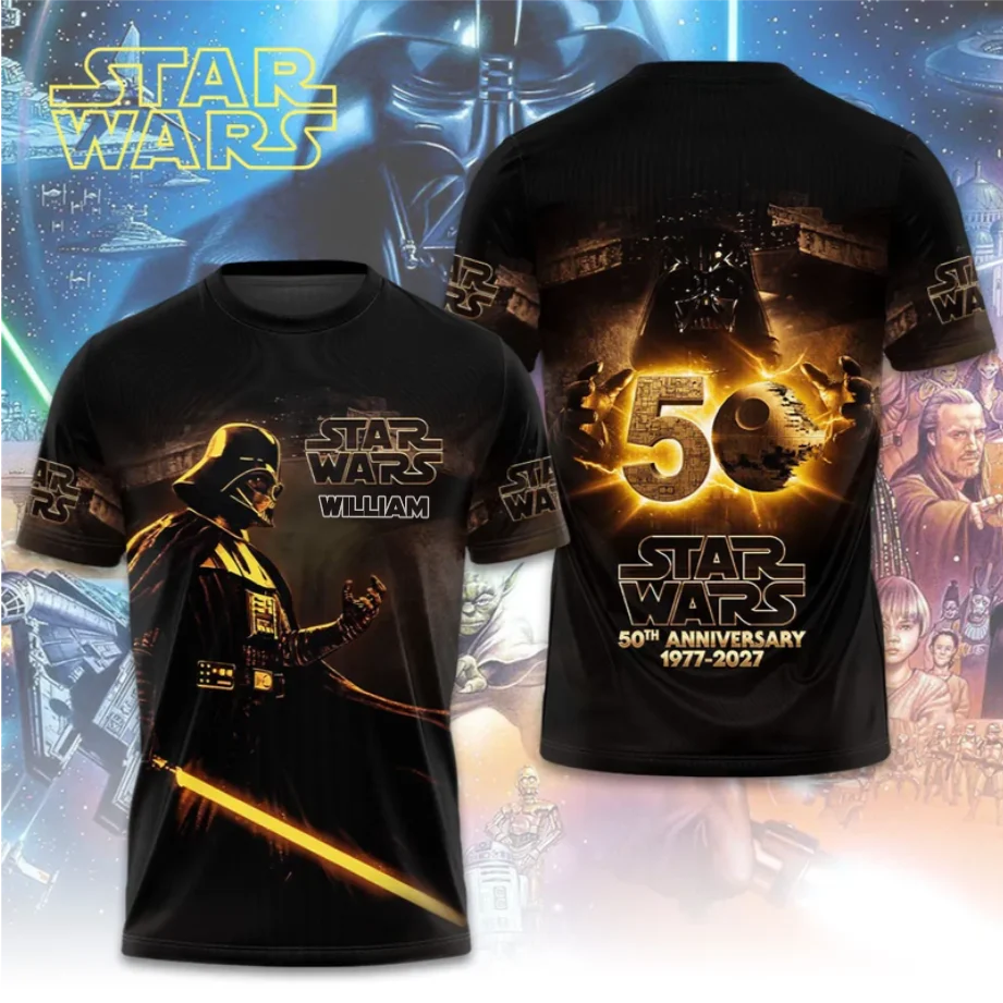Stwa Galaxy Star Celebrate 50 Years Of Legend - Personalized All Over Shirt - Anniversary Gift For Movie Fans