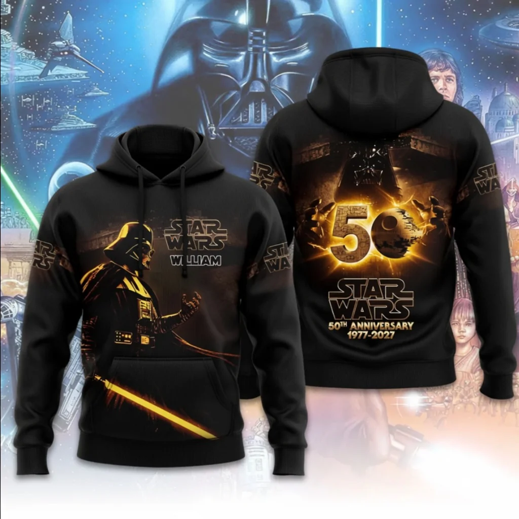 Stwa Galaxy Star Celebrate 50 Years Of Legend - Personalized All Over Shirt - Anniversary Gift For Movie Fans - Image 3