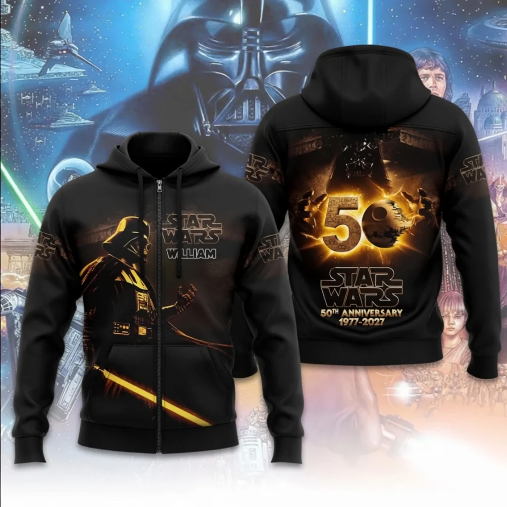 Stwa Galaxy Star Celebrate 50 Years Of Legend - Personalized All Over Shirt - Anniversary Gift For Movie Fans - Image 4
