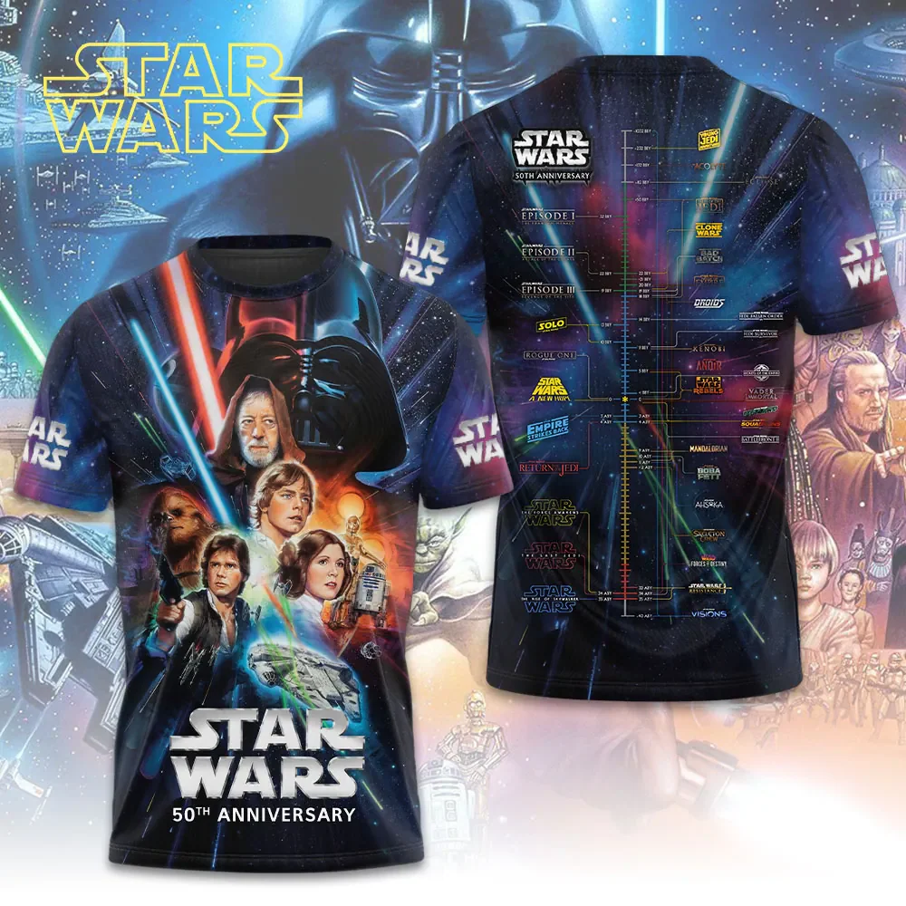 Stwa Galaxy Star Celebrate 50 Years Of Legend - Personalized All Over Shirt - Gift For Movie Fans