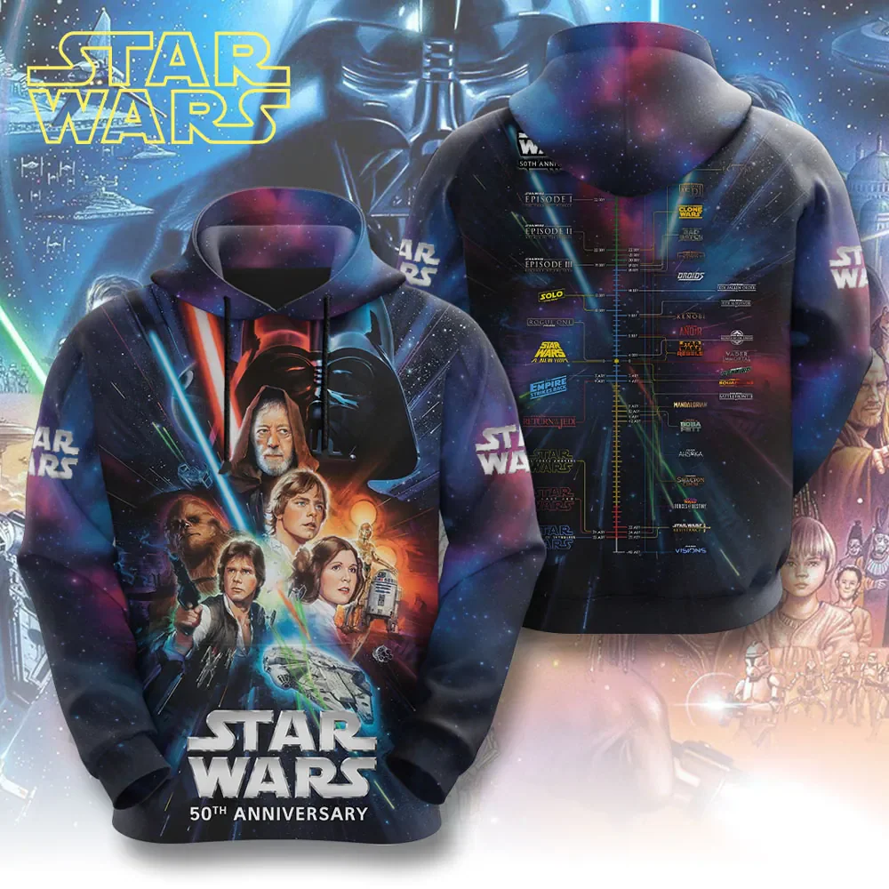 Stwa Galaxy Star Celebrate 50 Years Of Legend - Personalized All Over Shirt - Gift For Movie Fans - Image 2