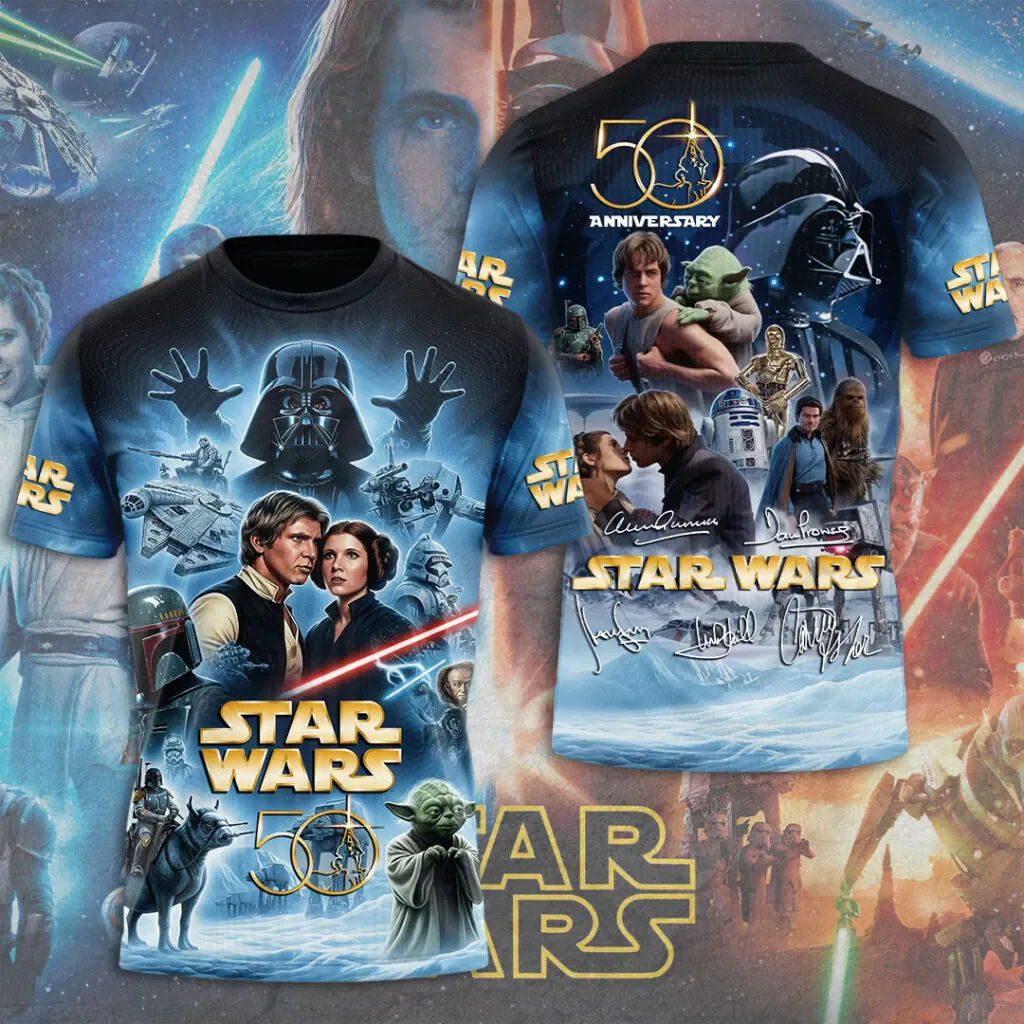 Stwa Galaxy Star Celebrate 50 Years Of Legend - Personalized All Over Shirt - Gift For Movie Fans