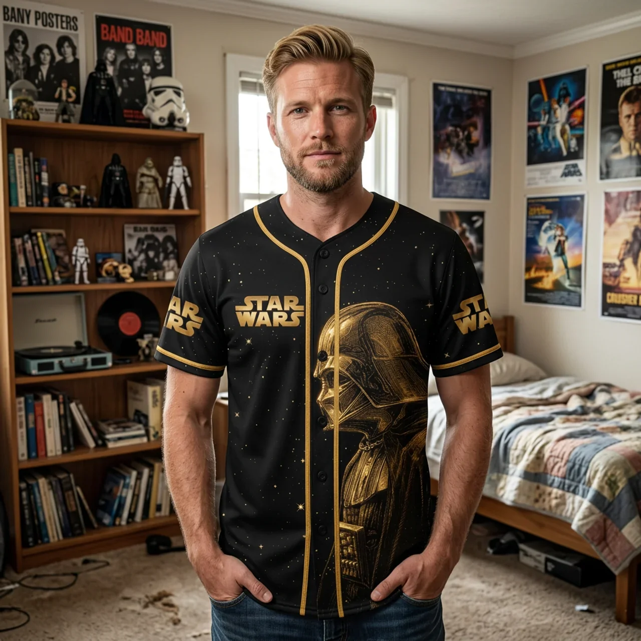 Stwa Galaxy Star Celebrate 50 Years Of Legend - Personalized Baseball Jersey - Anniversary Gift For Movie Fans NL122 - Image 4