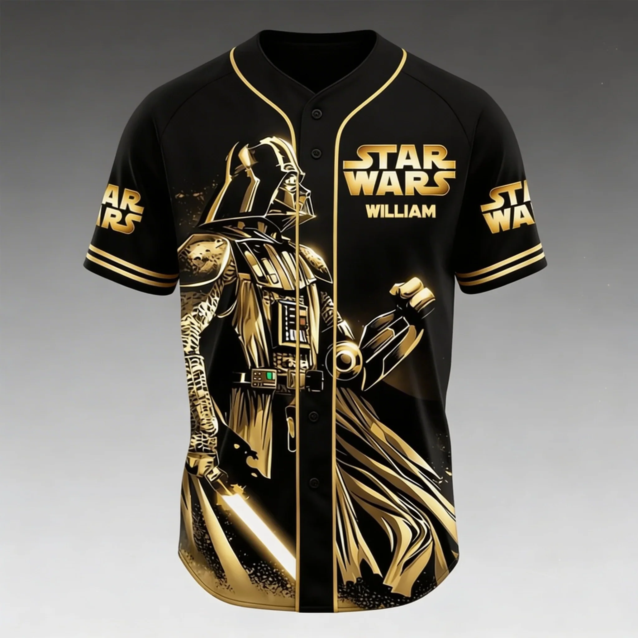 Stwa Galaxy Star Celebrate 50 Years Of Legend - Personalized Baseball Jersey - Gift For Him, Movie Fans NL122 - Image 2