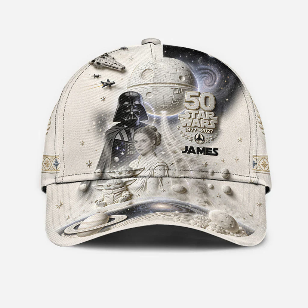 Stwa Galaxy Star Celebrate 50 Years Of Legend - Personalized Classic Cap - Gift For Movie Fans - Image 4