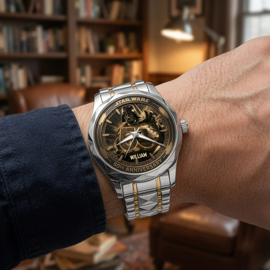 Stwa Galaxy Star Celebrate 50 Years Of Legend - Personalized Wrist Watch - Anniversary Gift For Movie Fans - Image 6