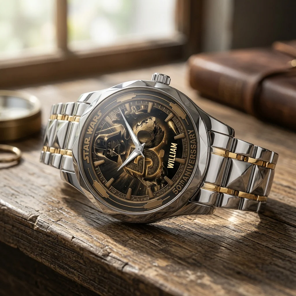 Stwa Galaxy Star Celebrate 50 Years Of Legend - Personalized Wrist Watch - Anniversary Gift For Movie Fans - Image 7