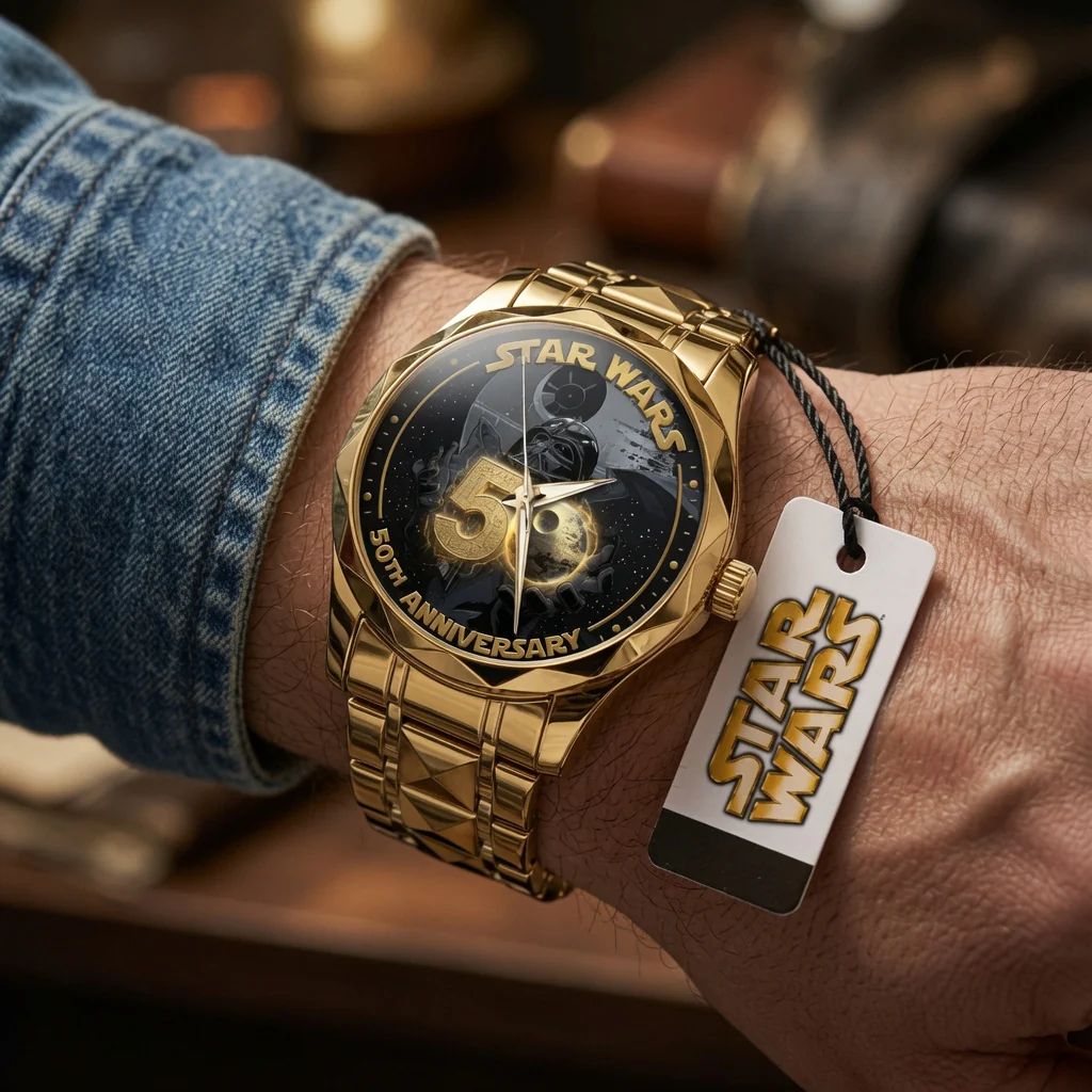 Stwa Galaxy Star Celebrate 50 Years Of Legend - Personalized Wrist Watch - Anniversary Gift For Movie Fans - Image 5