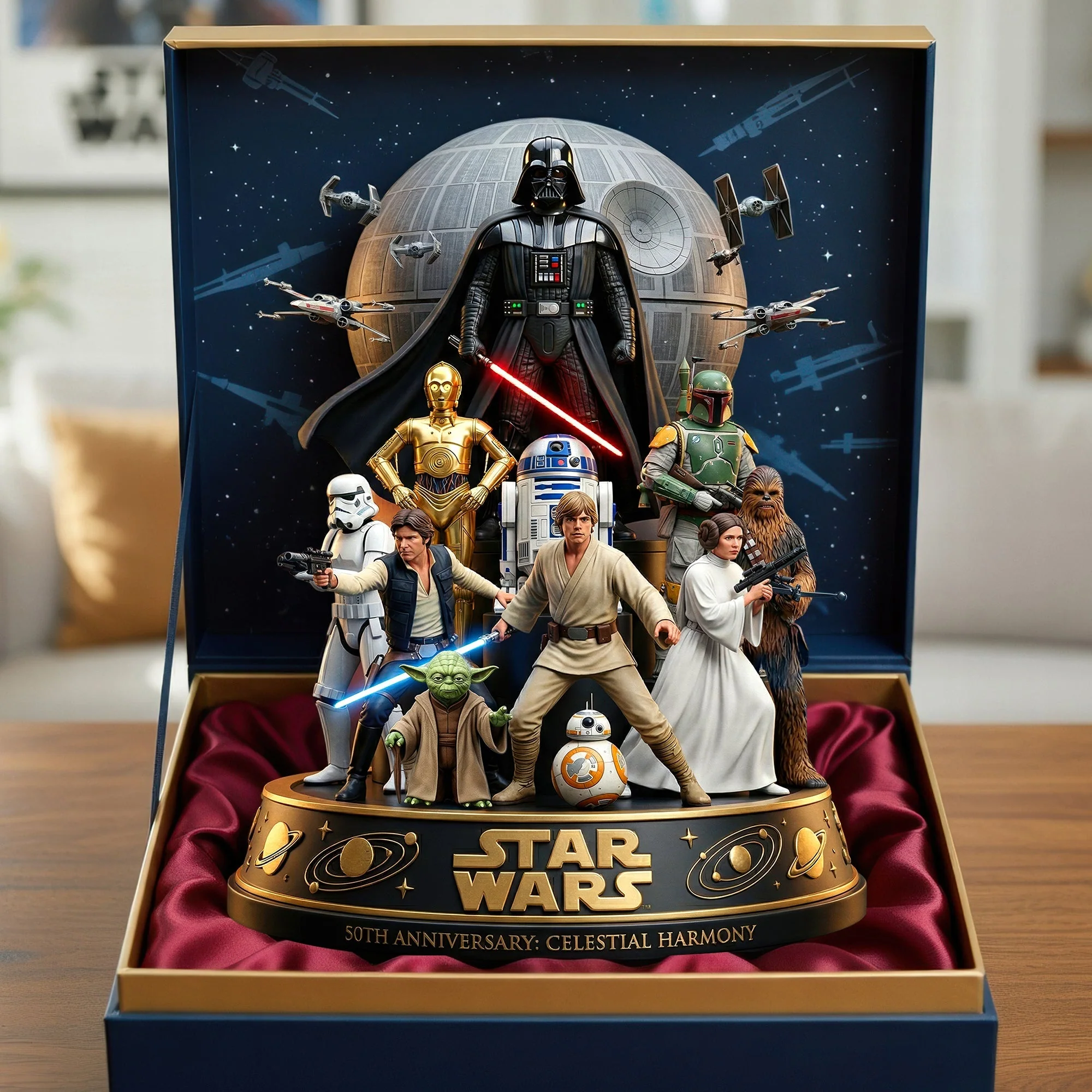 Stwa Galaxy Star Celebrate 50 Years Of Space Warrior - Personalized Acrylic Plaque - Anniversary Gift For Movie Fans NL122 - Image 3