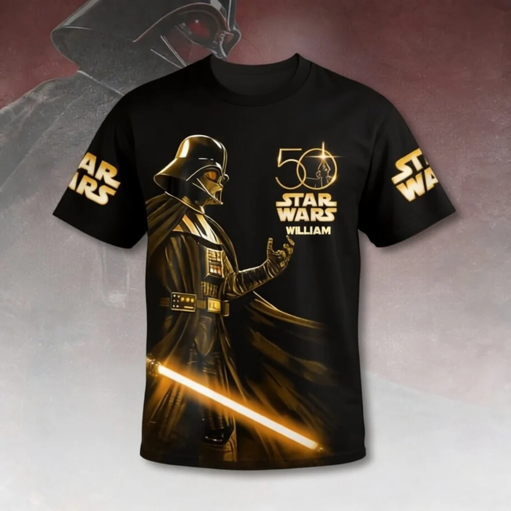 Stwa Galaxy Star Celebrate 50th Anniversary - Personalized All Over Shirt - Gift For Movie Fans NL122 - Image 10