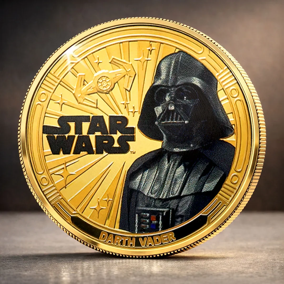 Stwa Galaxy Star Dark Side - Personalized Commemorative Coin - Gift For Movie Fans HH01