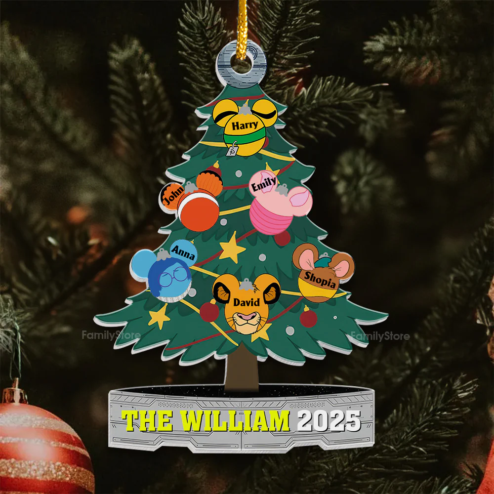Stwa Galaxy Star Family - Personalized Acrylic Ornament - Gift For Family TD118 - Image 4
