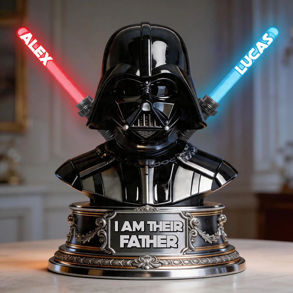 Stwa Galaxy Star I Am Their Father - Personalized Acrylic Plaque - Gift For Dad, Movie Fans NL122