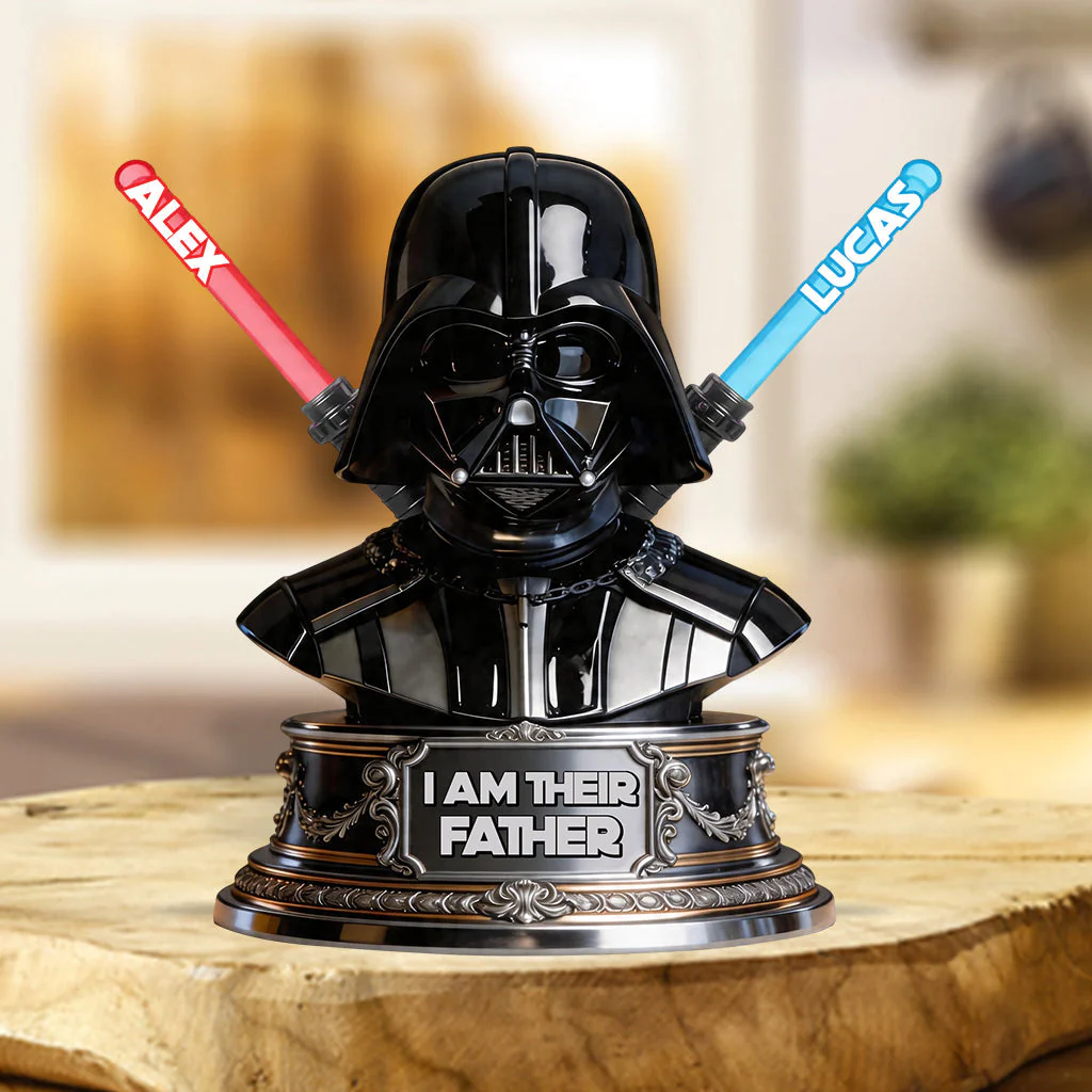 Stwa Galaxy Star I Am Their Father - Personalized Acrylic Plaque - Gift For Dad, Movie Fans NL122 - Image 2