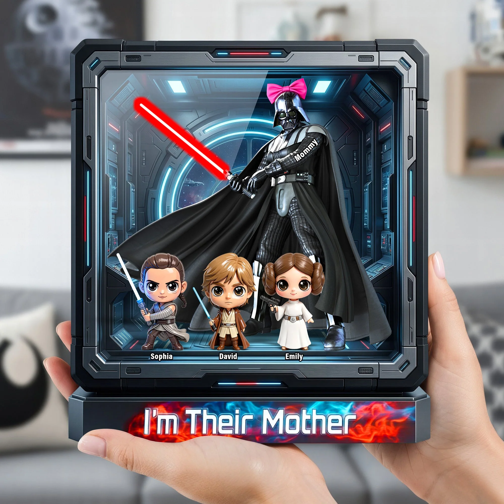 Stwa Galaxy Star I Am Their Mother - Personalized Acrylic Plaque - Gift For Mom, Movie Fans  NL122 - Image 2