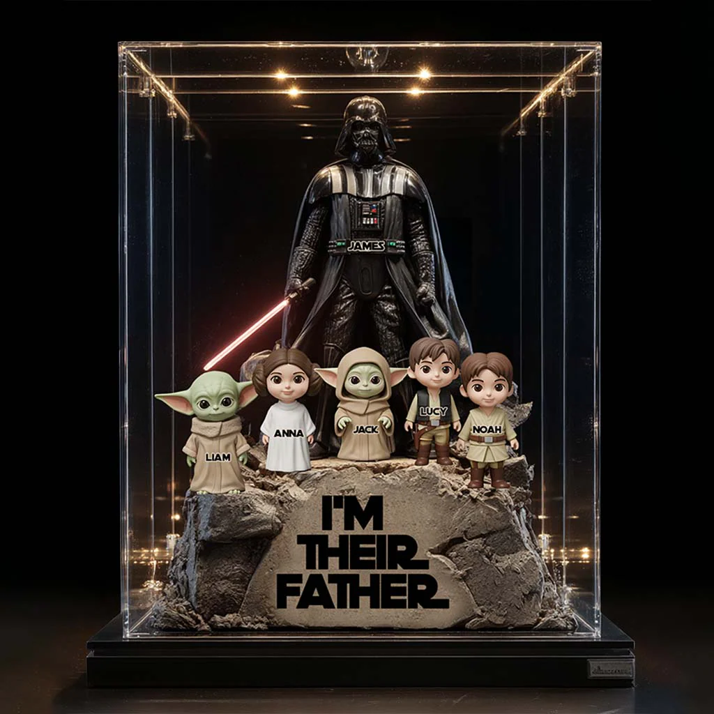 Stwa Galaxy Star I'm Their Father - Personalized Acrylic Plaque - Gift For Dad, Movie Fans