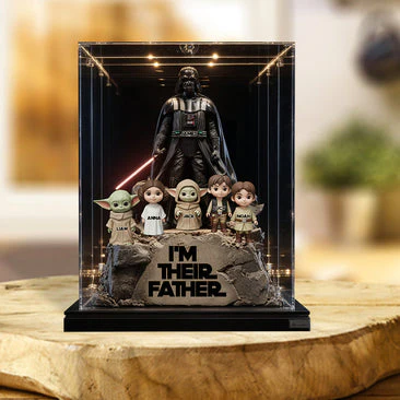 Stwa Galaxy Star I'm Their Father - Personalized Acrylic Plaque - Gift For Dad, Movie Fans - Image 2