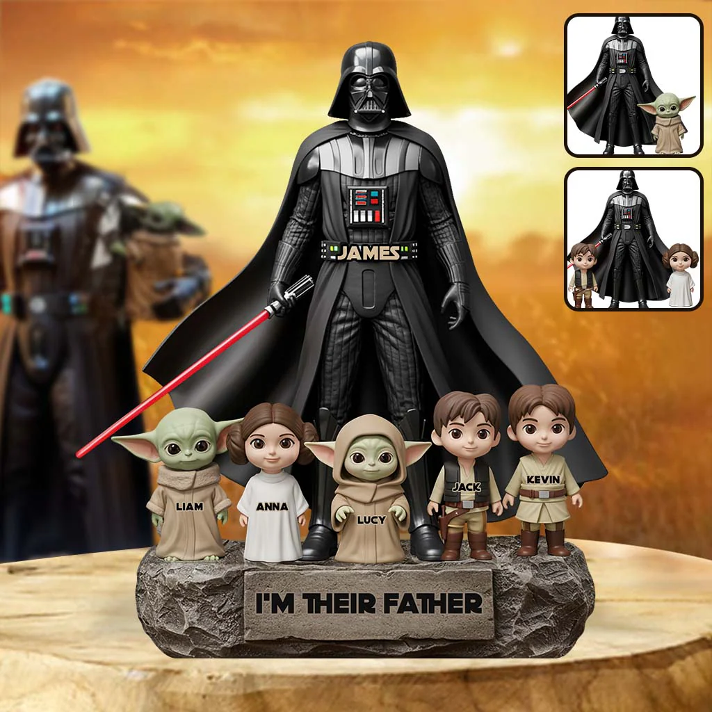 Stwa Galaxy Star I'm Their Father - Personalized Acrylic Plaque - Gift For Dad, Movie Fans NL122