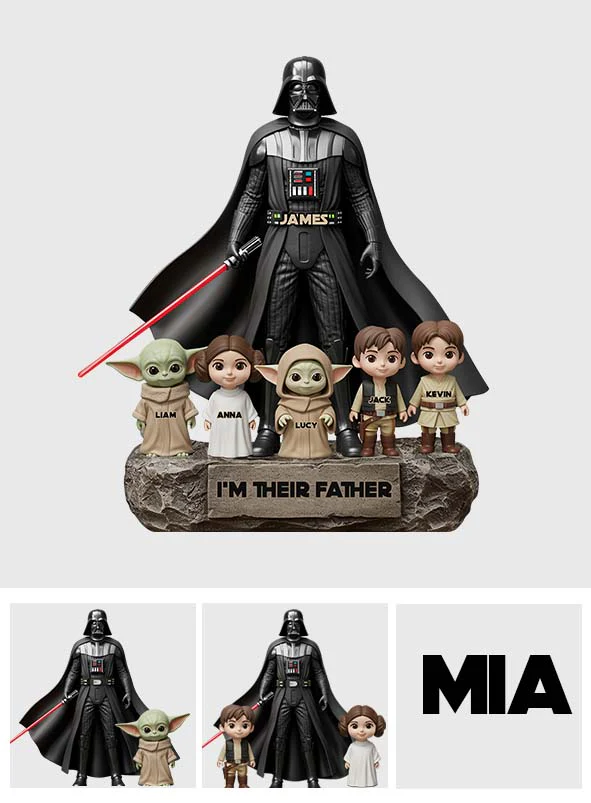 Stwa Galaxy Star I'm Their Father - Personalized Acrylic Plaque - Gift For Dad, Movie Fans NL122 - Image 8