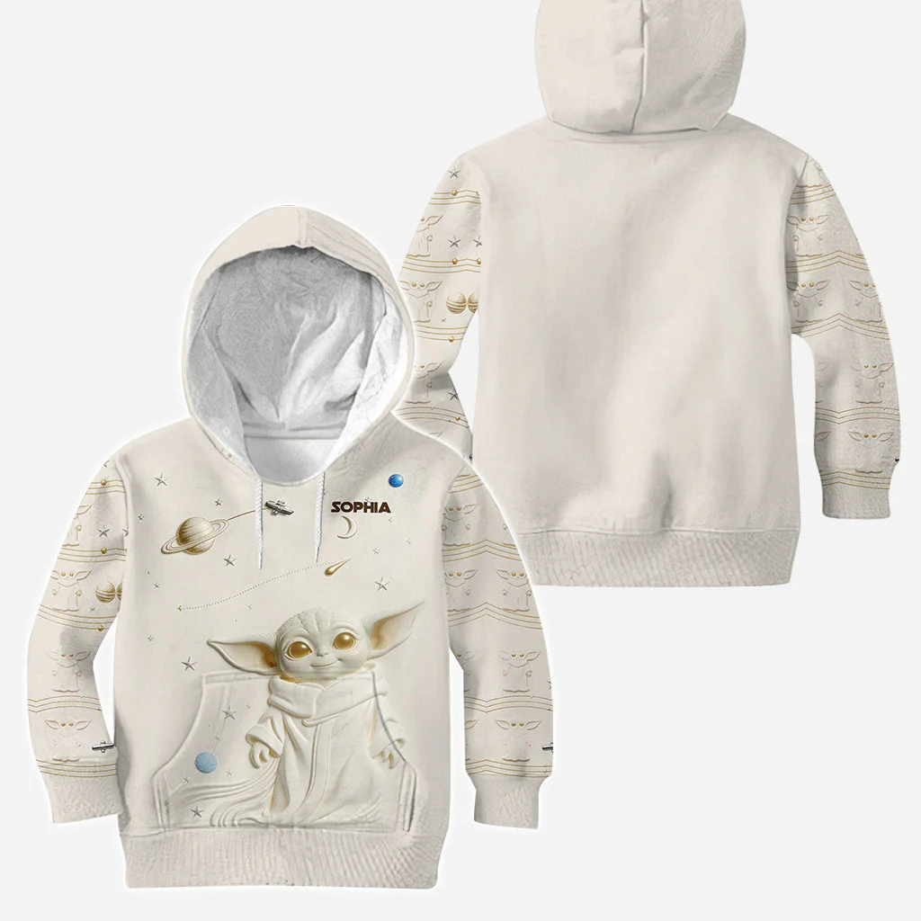 Stwa Galaxy Star Just Loves Baby Yoda - Personalized Hoodie And Leggings - Gift For Her, Movie Fans - Image 7