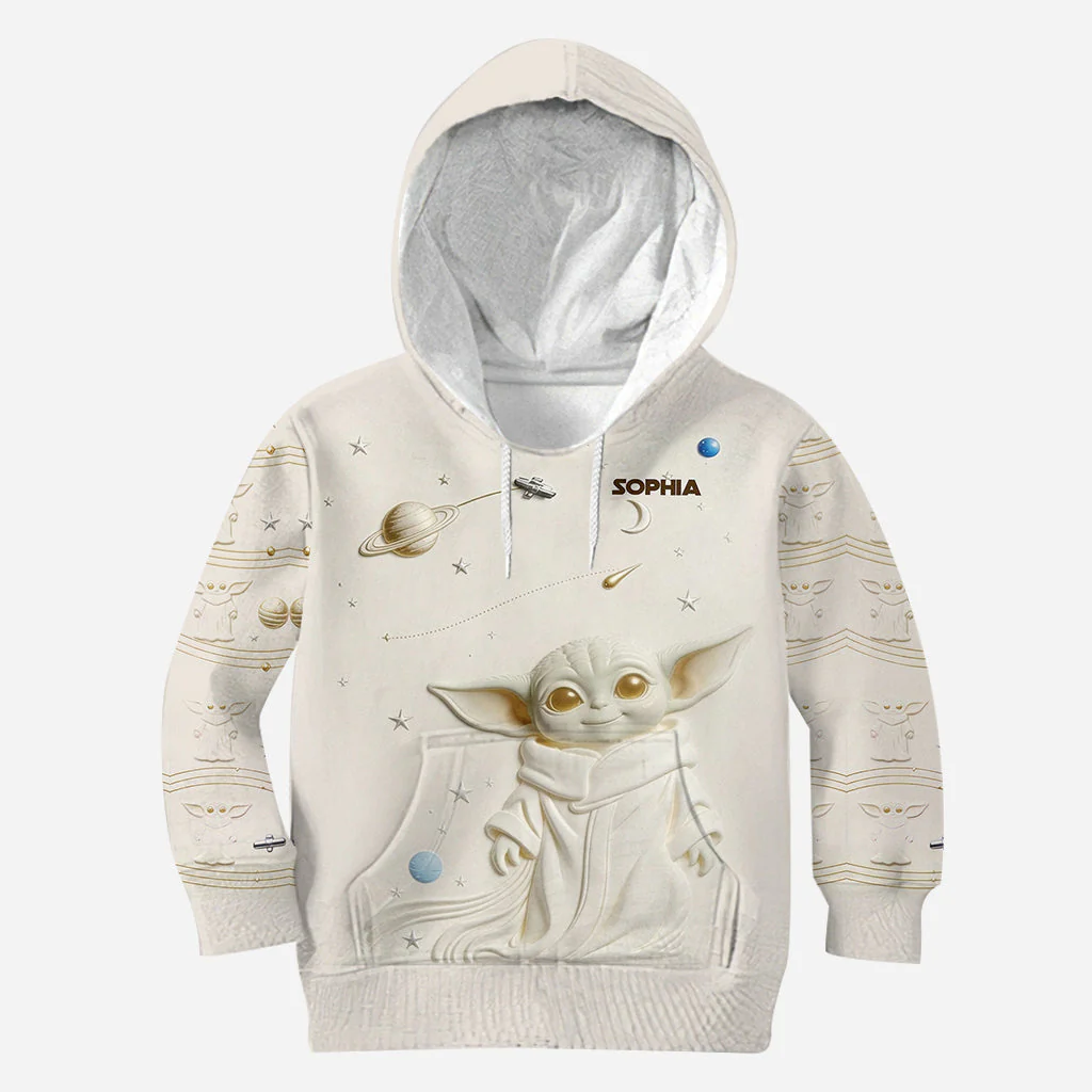 Stwa Galaxy Star Just Loves Baby Yoda - Personalized Hoodie And Leggings - Gift For Her, Movie Fans - Image 8