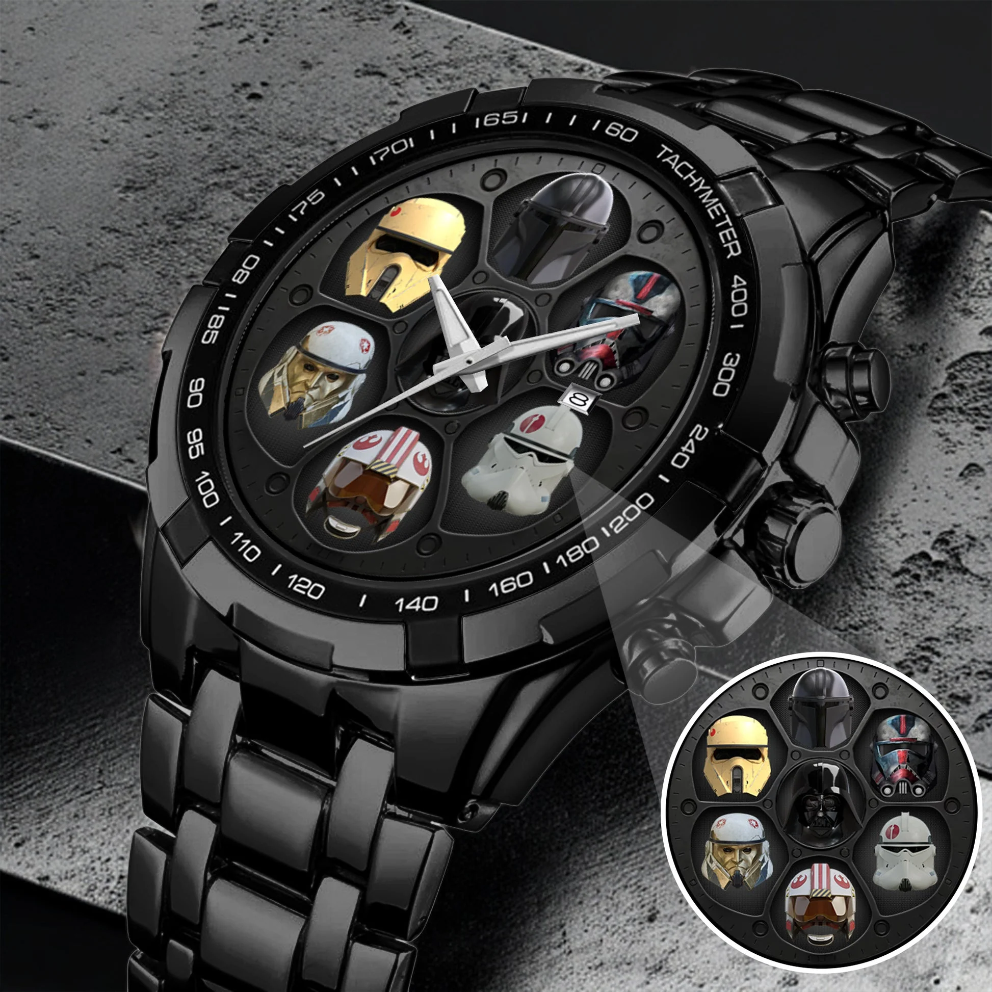 Stwa Galaxy Star May The Force Be With You - Personalized Hand Watch - Gift For Movie Fans HH01 - Image 3
