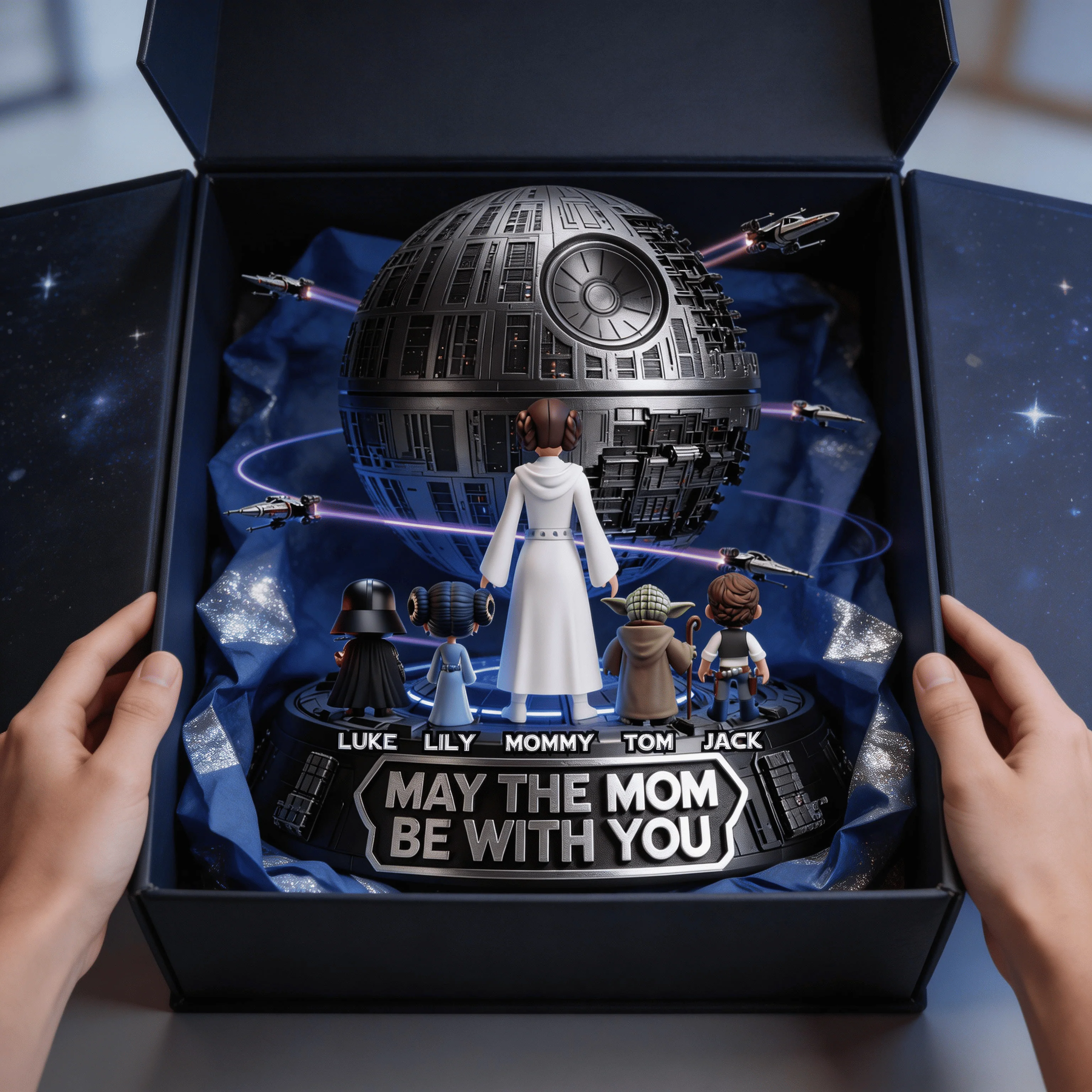 Stwa Galaxy Star May The Mom Be With You - Personalized Acrylic Plaque - Gift For Mom, Mother's Day, Movie Fans HH01 - Image 2