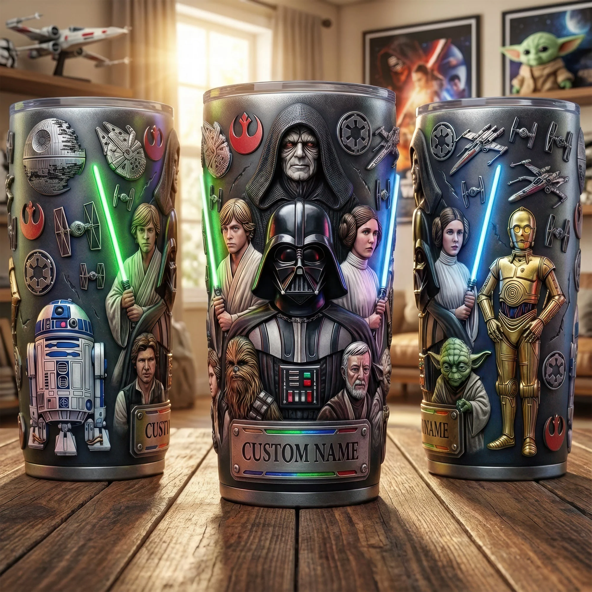 Stwa Galaxy Star Space Warrior - Personalized Tumbler - Gift For Movie Fans NL122 - Image 2