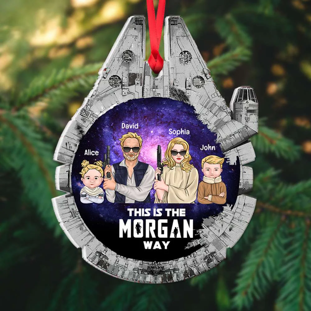 Stwa Galaxy Star This Is The Family Way - Personalized Acrylic Ornament - Gift For Family | CL46 TD118