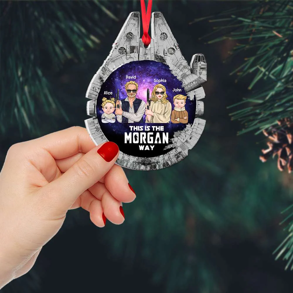 Stwa Galaxy Star This Is The Family Way - Personalized Acrylic Ornament - Gift For Family | CL46 TD118 - Image 3