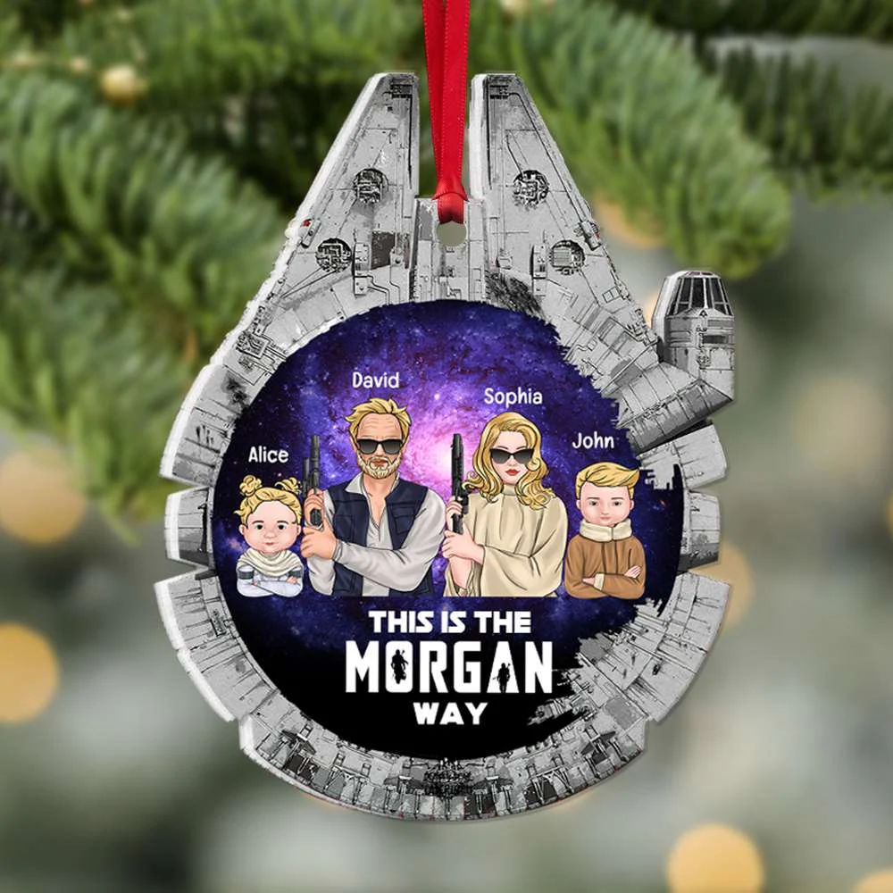 Stwa Galaxy Star This Is The Family Way - Personalized Acrylic Ornament - Gift For Family | CL46 TD118 - Image 4