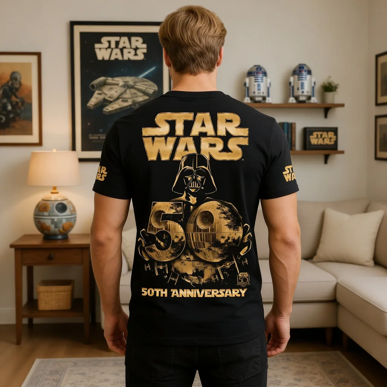 Stwa Galazy Star Celebrating 50th Anniversary - Personalized All Over Shirt - Gift For Movie Fans HH01 - Image 3
