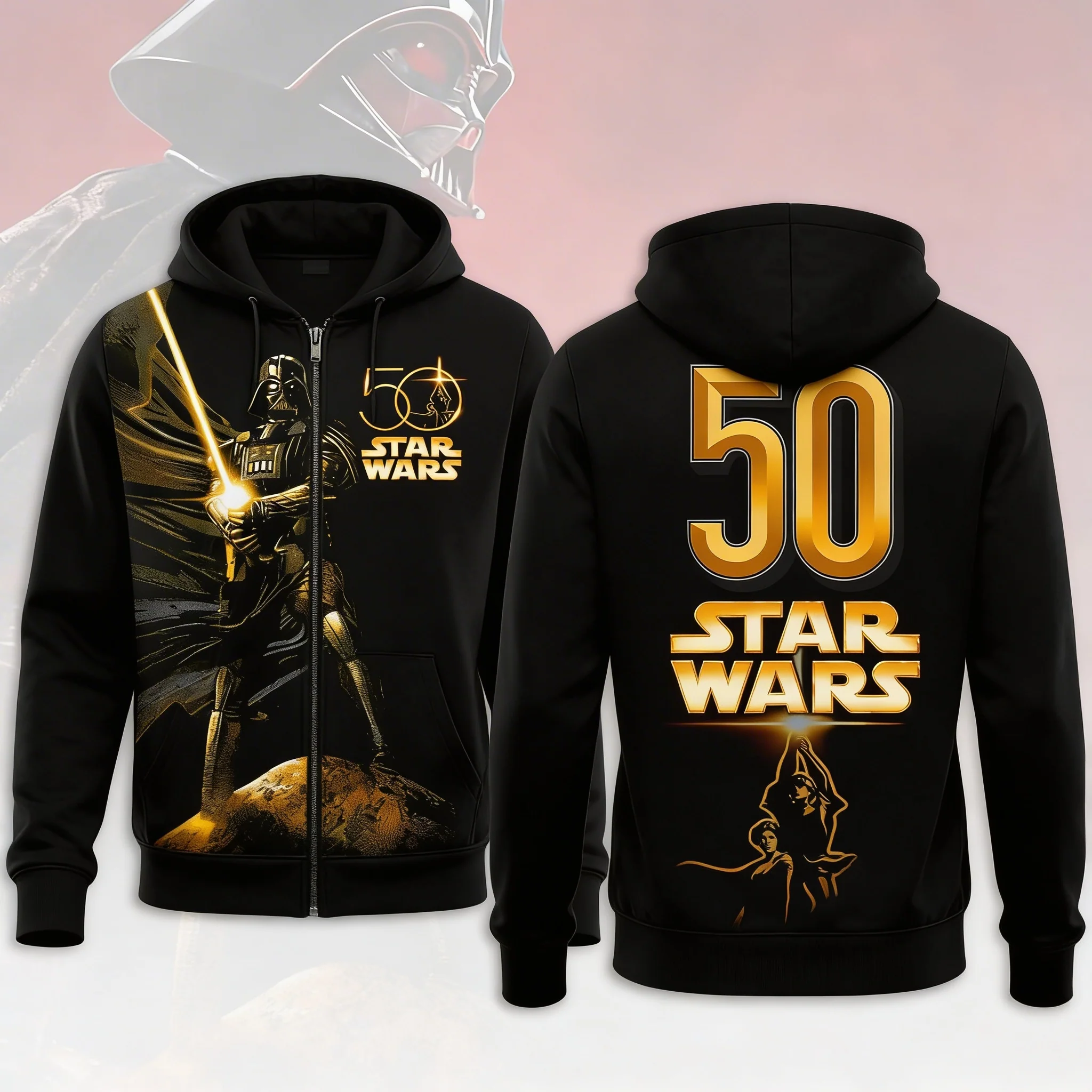 Stwa Galazy Star Celebrating 50th Anniversary - Personalized All Over Shirt - Gift For Movie Fans NL122 - Image 6