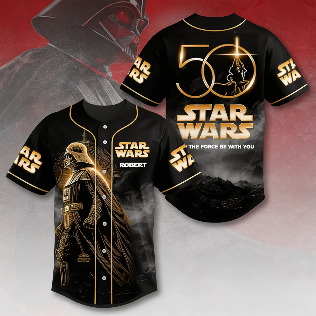 Stwa Galazy Star Celebrating 50th Anniversary - Personalized Baseball Jersey - Gift For Movie Fans  HH01