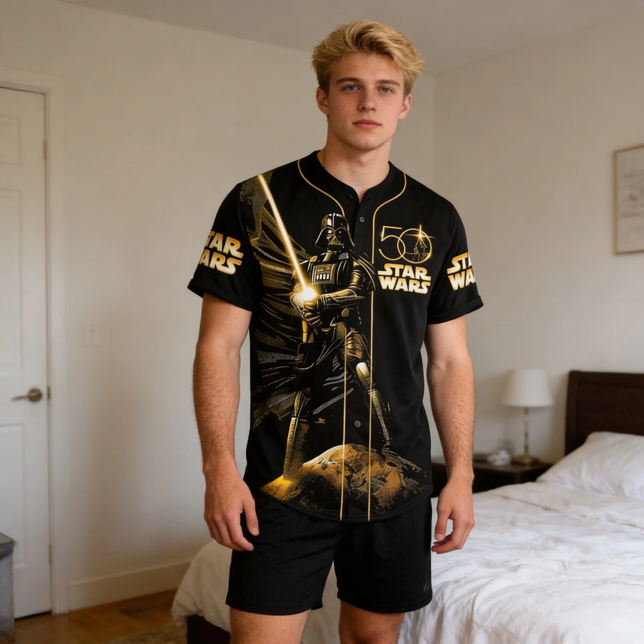 Stwa Galazy Star Celebrating 50th Anniversary - Personalized Baseball Jersey - Gift For Movie Fans NL122 - Image 4