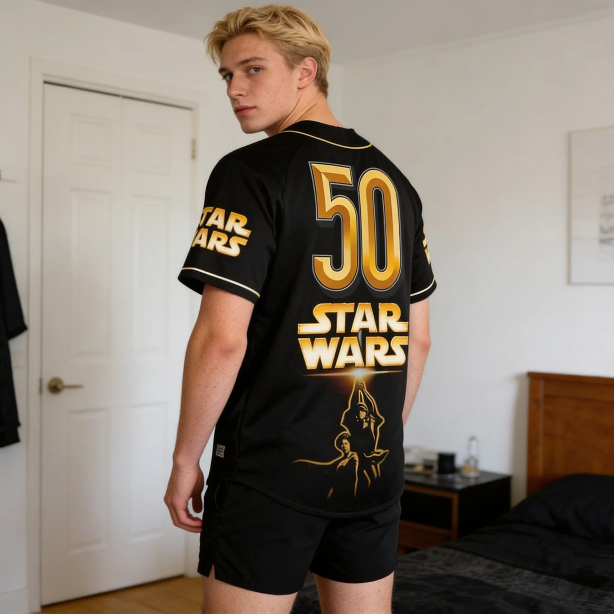 Stwa Galazy Star Celebrating 50th Anniversary - Personalized Baseball Jersey - Gift For Movie Fans NL122 - Image 5