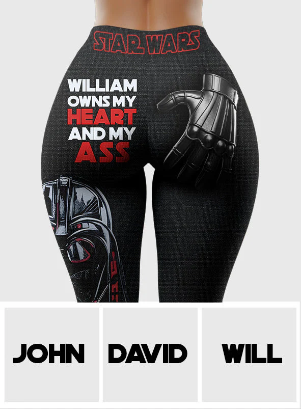 Stwa He Owns My Heart And My Ass - Personalized Leggings - Gift For Her, Couple HH01 - Image 6