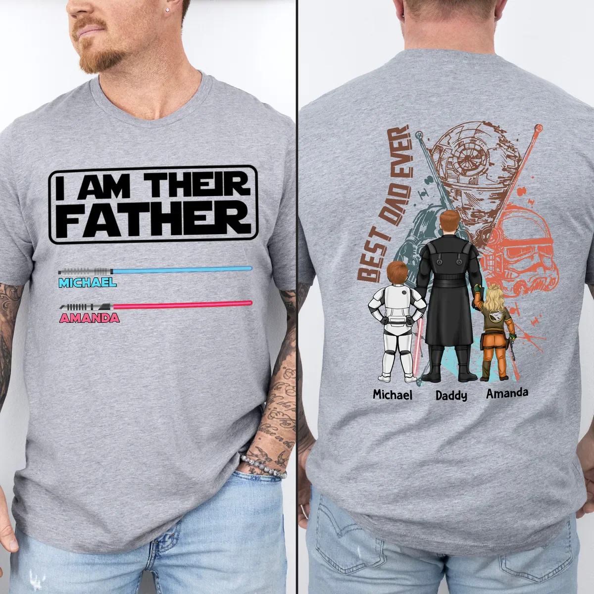 Stwa I Am Their Father - Best Dad Ever - Personalized Shirt - Gift For Dad, Father's Day - Image 2