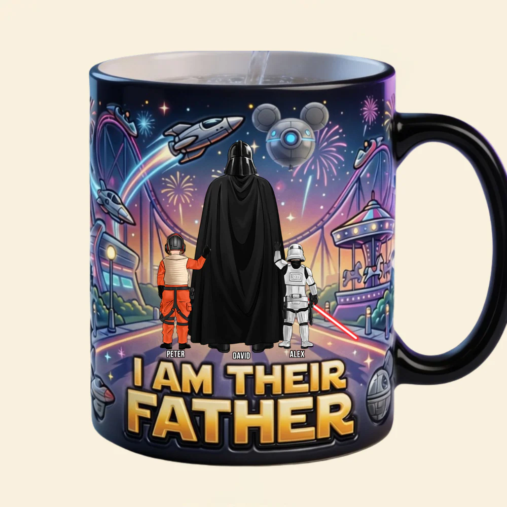 Stwa I Am Their Father Epic Warrior Dad - Personalized Mug - Gift For Dad - Image 3