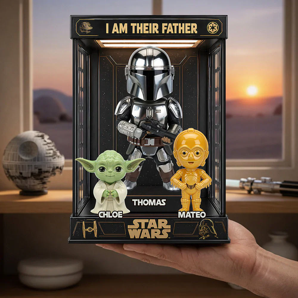 Stwa I Am Their Father - Personalized Acrylic Plaque - Gift For Dad, Father's Day - Image 2
