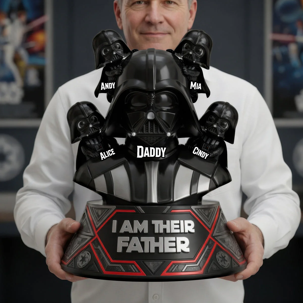 Stwa I Am Their Father - Personalized Acrylic Plaque - Gifts For Dad, Movies Fan - Image 2