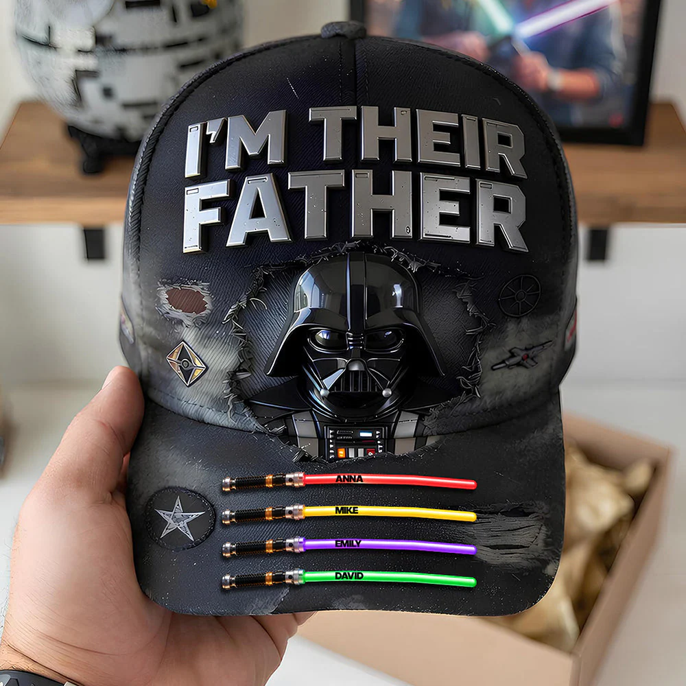 Stwa I Am Their Father - Personalized Classic Cap - Gift For Father's Day - Image 2