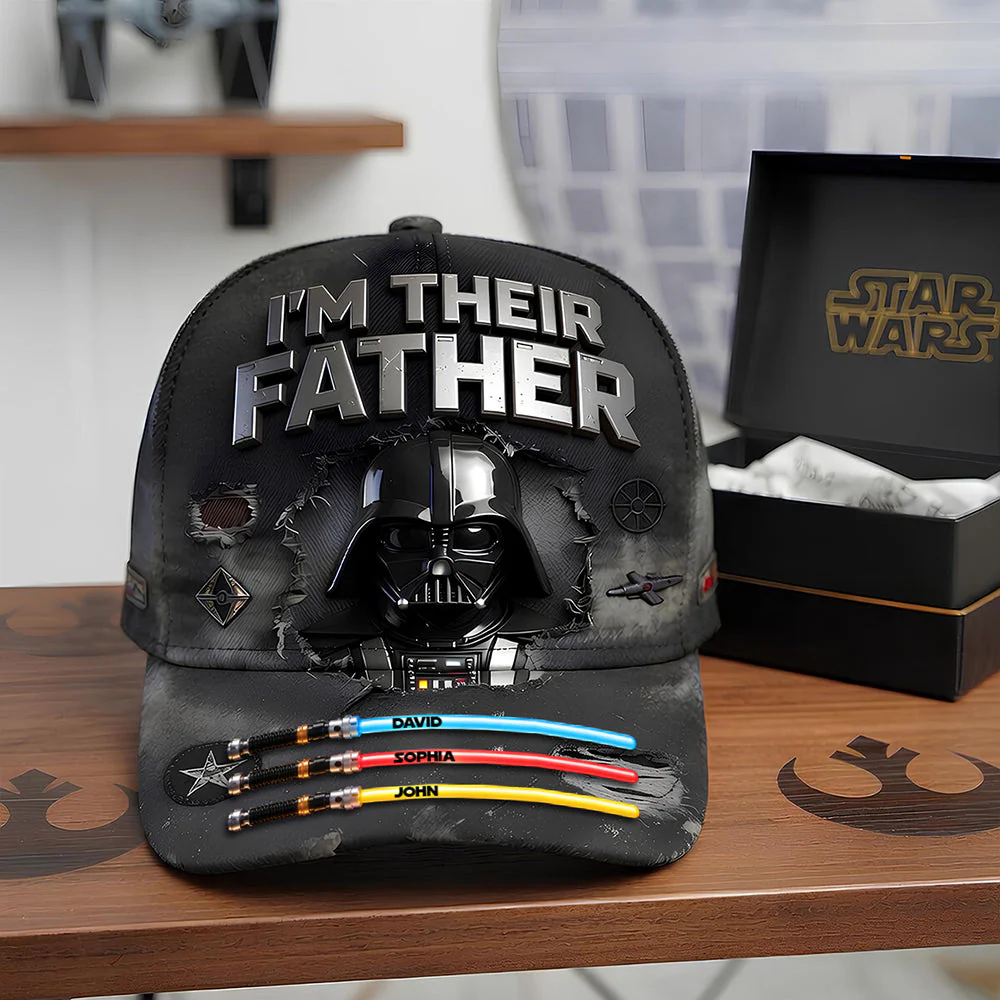 Stwa I Am Their Father - Personalized Classic Cap - Gift For Father's Day - Image 3