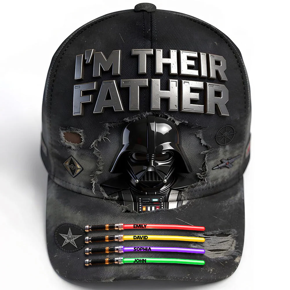 Stwa I Am Their Father - Personalized Classic Cap - Gift For Father's Day - Image 4