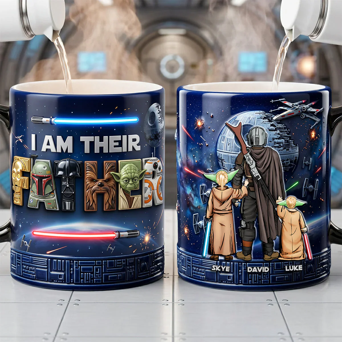 Stwa I Am Their Father - Personalized Coffee Mug - Gift For Dad, Father's Day