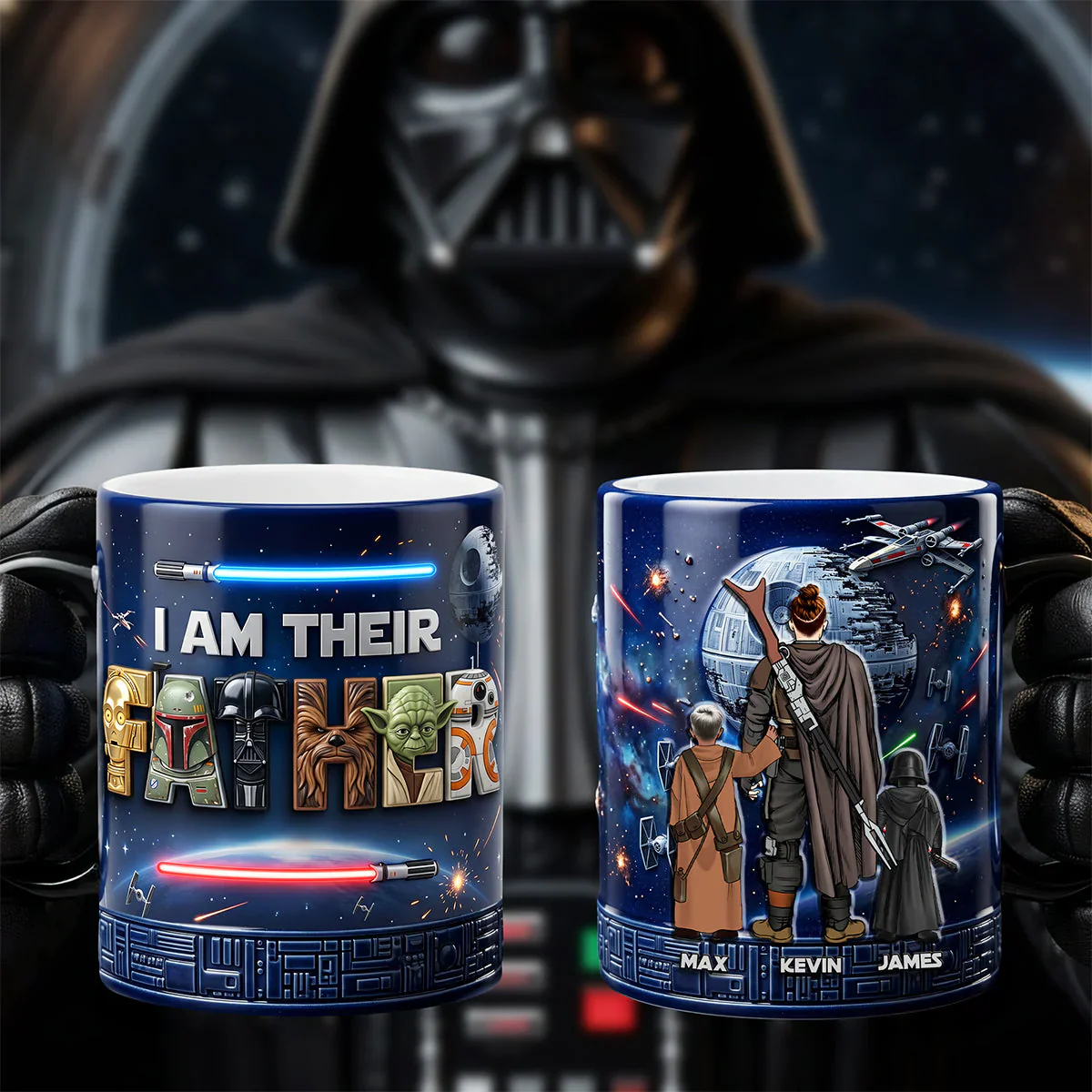 Stwa I Am Their Father - Personalized Coffee Mug - Gift For Dad, Father's Day - Image 2